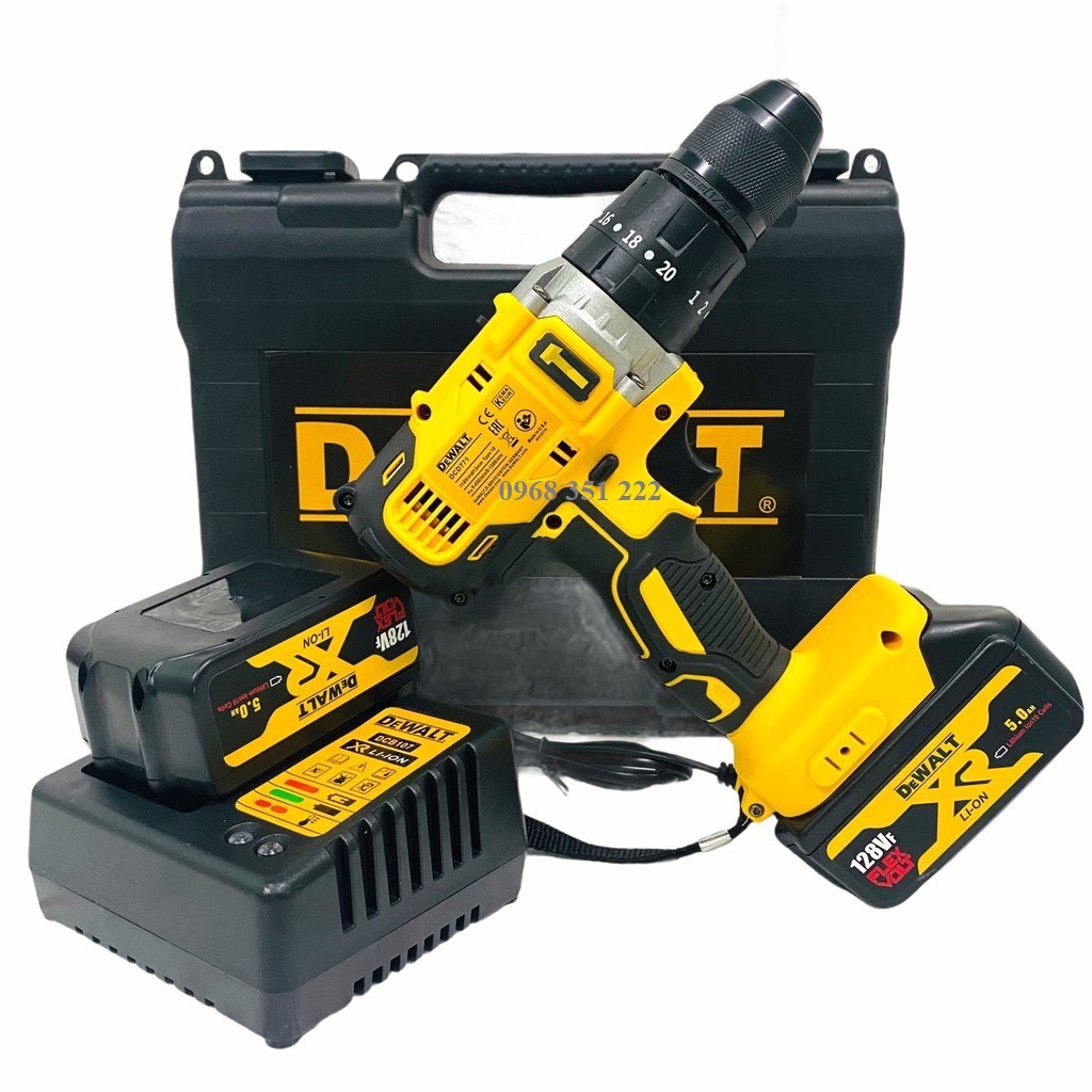 MÁY KHOAN PIN DEWALT 118V ĐỘNG CƠ 775 3 CHỨC NĂNG KHOAN, PIN TÍM XỊN