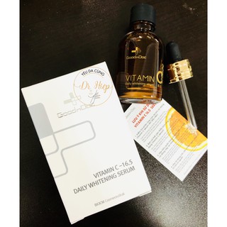 [MẪU MỚI] SERUM MỜ THÂM NÁM SÁNG DA GOODNDOC VITAMIN C 16.5 DAILY WHITENING SERUM 30ml