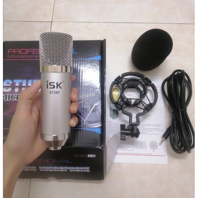 Combo Mic ISK AT350 và Souncard H9 Auto tune thu âm livestream cực hay