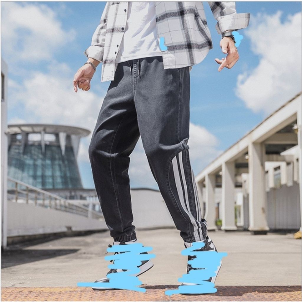 quần jeans jogger có phản quang cá tính nổi bật | BigBuy360 - bigbuy360.vn