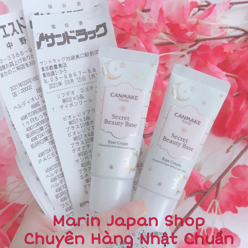 Kem lót Canmake Tokyo Secret Beauty Base Cream trang điểm Nhật Bản