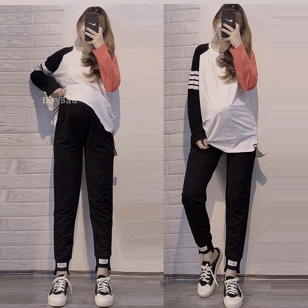 Quần bầu nỉ da cá xịn, form jogger thể thao siêu xinh, mềm đẹp trẻ trung