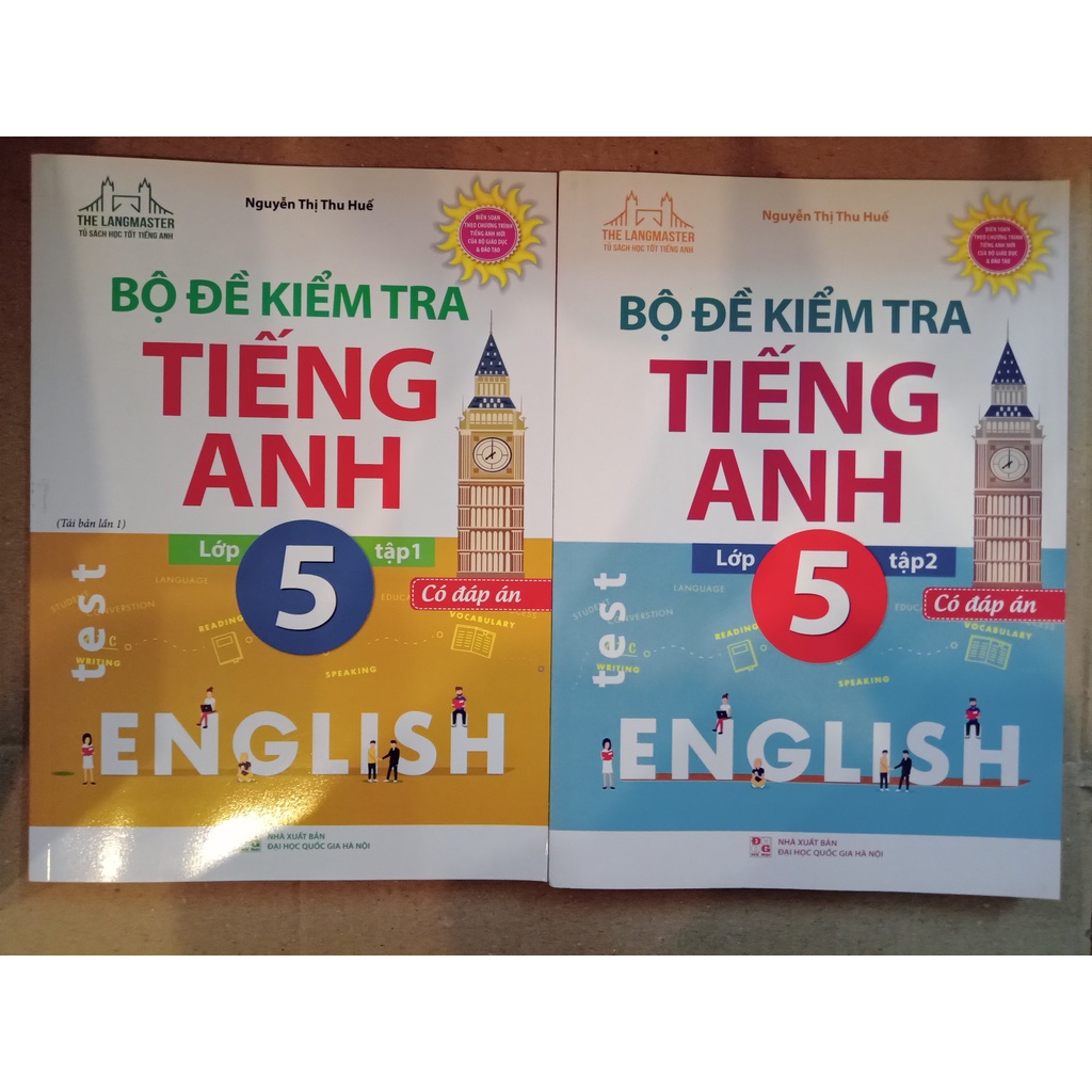 Sách - Combo Bộ đề kiểm tra tiếng Anh lớp 5 - Có đáp án