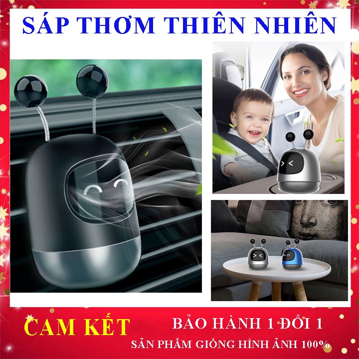 Sáp Thơm Robot, Hộp Đựng Tặng Kèm Xáp thơm Khử Mùi mùi phòng, nơi làm việc, Xe Hơi Cao Cấp, trang trí nhà cửa