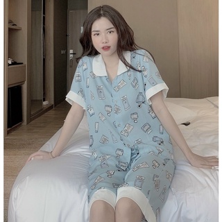 BỘ PYJAMA LỬNG MẶC NHÀ CHẤT MANGO XỊN  (NHIỀU MẪU)