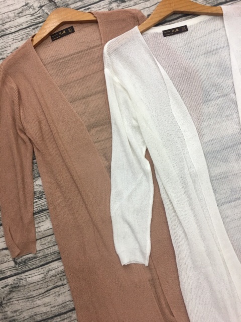 Áo khoát len phom dài