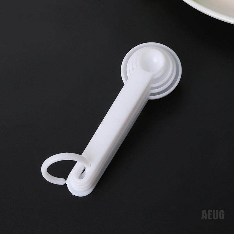 Bộ 5 Muỗng Đo Lường Bằng Nhựa Dùng Trong Nấu Ăn Tiện Dụng