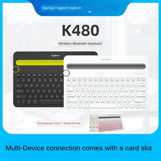 Bàn Phím Bluetooth Không Dây Logitech K480 Nhiều Màu Sắc Cho Android Mac Apple Iphone Ipad Laptop