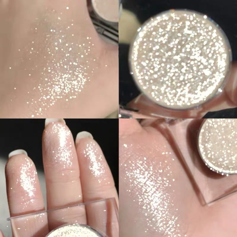 Phấn bắt sáng Hightlight  3 màu ánh nhũ bạc- vàng- hồng hàng nội địa Trung chống nước