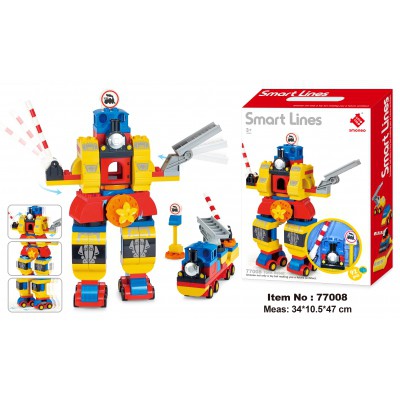 Bộ xếp hình lắp ghép Robot - 92 mảnh ghép Smoneo - 77008 Chính Hãng