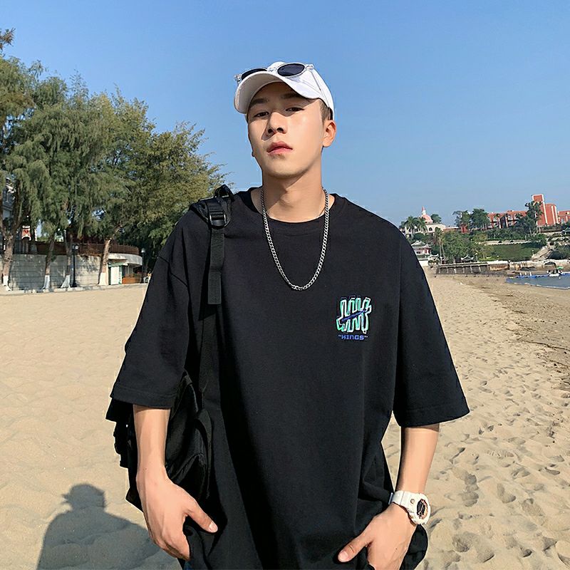 Áo Thun Tay Lỡ 100% Cotton Form Rộng Unisex Ulzzang