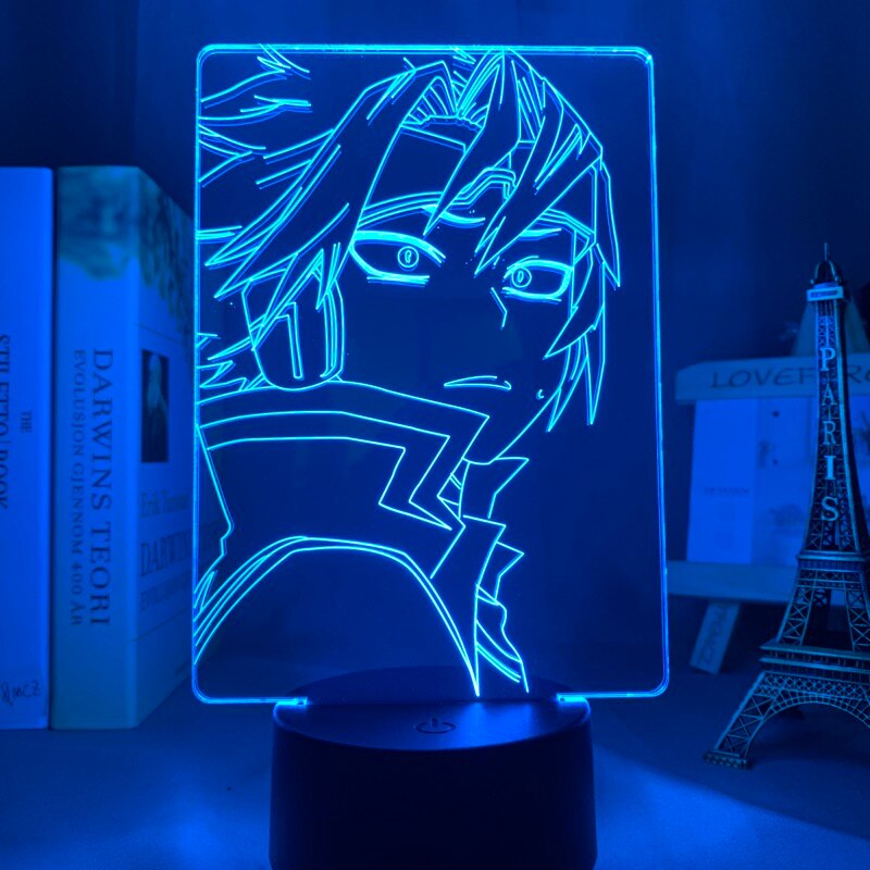 Đèn Led 3d Họa Tiết Hoạt Hình My Hero Academia Denki Kaminari Độc Đáo Trang Trí Phòng Ngủ