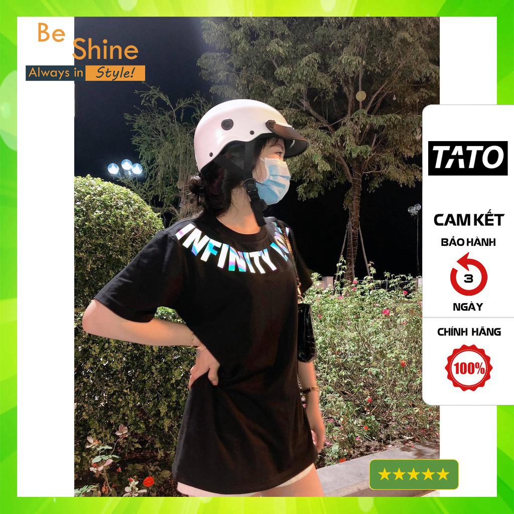 Áo Thun Unisex Infinity Love Phản Quang 7 Màu Form Rộng Thời Trang Nam Nữ Phong Cách Hàn Quốc [KIS OFFICIAL]