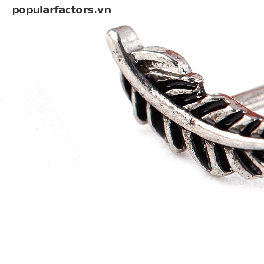 Khuyên mũi dạng xỏ bằng thép không và hợp kim đồng hình hoa/ nhện/ lông vũ đẹp mắt