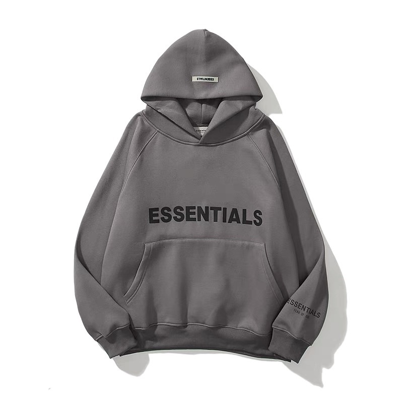 Áo hoodie ESSENTIALS chất liệu nỉ bông mũ 2 lớp ấm áp | BigBuy360 - bigbuy360.vn