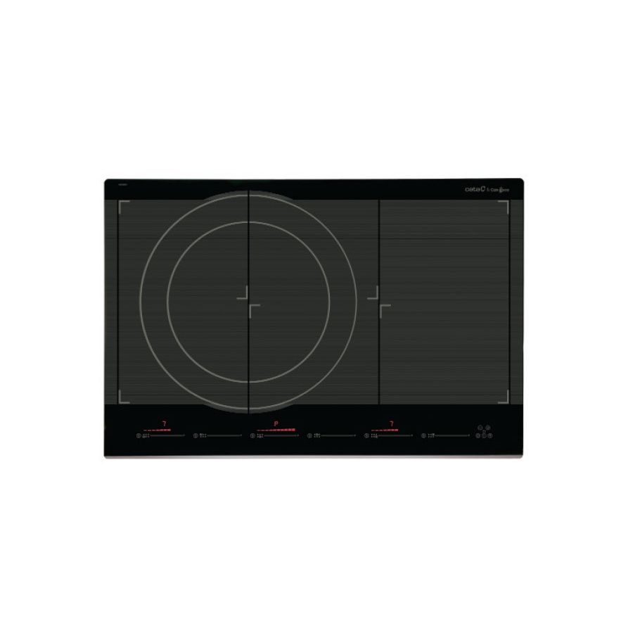 Bếp từ Cata GIGA 750 BK - Bếp từ âm đa vùng nấu, Kính Schott Ceran, Đen, 770x520mm
