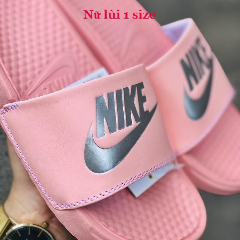 Dép unisex 𝐍𝐈𝐊𝐄 ❤️FREESHIP + Hộp❤️ dép quai ngang thể thao nam nữ mk in 𝐍𝐈𝐊𝐄-𝐁𝐚𝐧𝐚𝐬𝐬𝐢,hồng-logo-bạc
