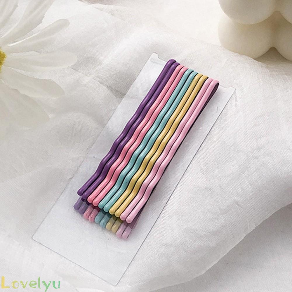 Set 10 Kẹp Tóc Mái Màu Sắc Ngọt Ngào Phong Cách Retro