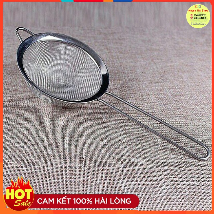 Rây lọc cặn, lọc cháo cho các bé, lọc chanh, lọc bột, vớt bọt inox đa năng 22x10x4cm