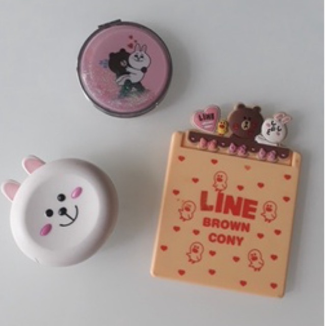 Gương xinh nhiều mẫu Gấu Thỏ Brown Cony LINE