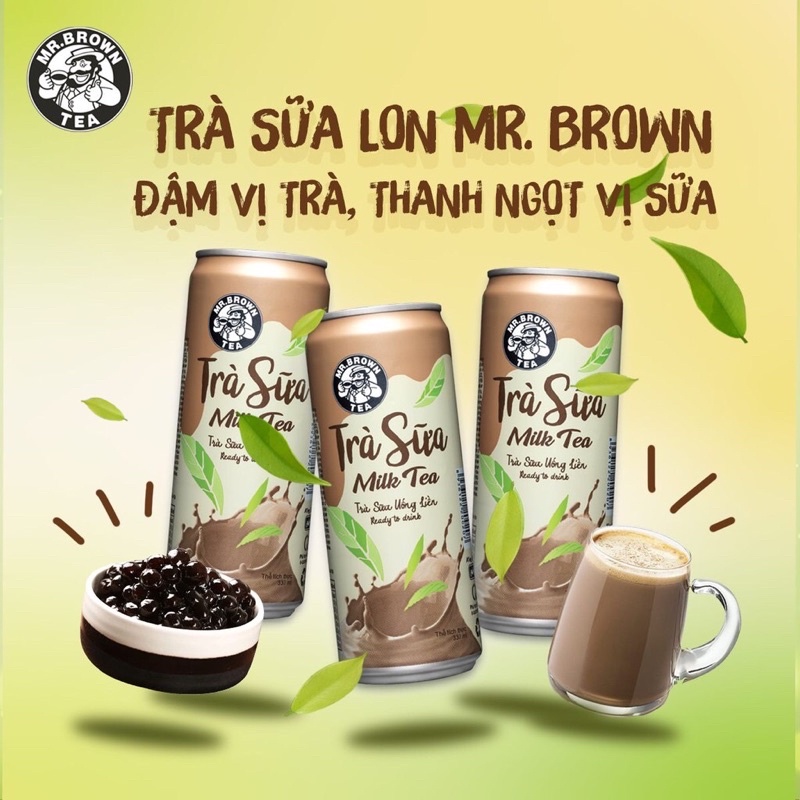 Trà Sữa Mr.Brown Lon 320Ml