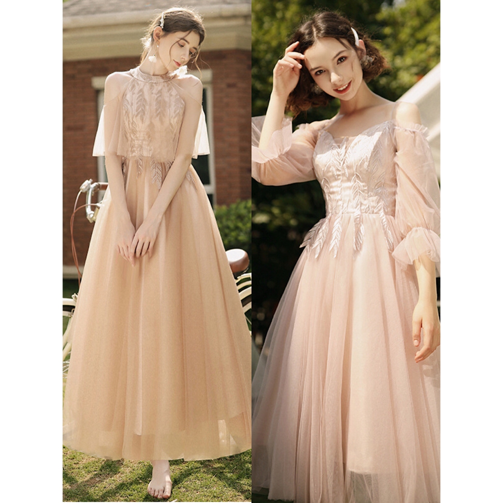 Đầm Phù Dâu Dáng Dài Thời Trang Mùa Thu Thanh Lịch Cho Nữ | BigBuy360 - bigbuy360.vn