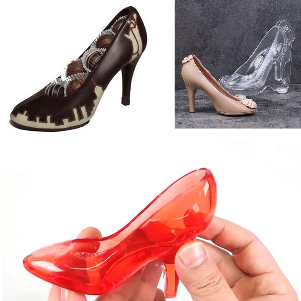 PINEVN Khuôn Silicon Làm Kẹo Đường Hình Đôi Giày 3D