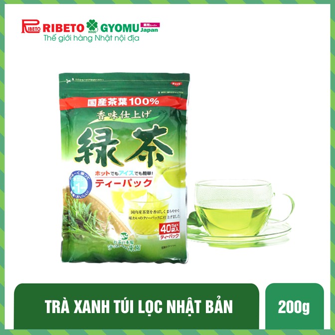 Trà xanh túi lọc 200g T20 - Hàng nội địa Nhật Bản