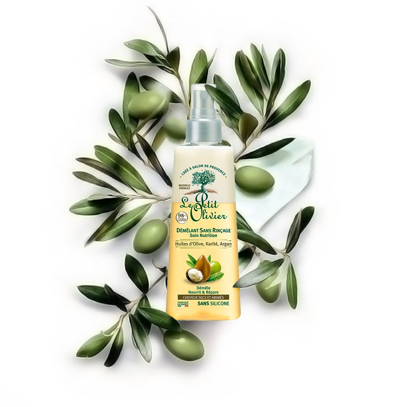 Xịt Dưỡng Tóc Le Petit Olivier Chiết Xuất Dầu Olive, Bơ Hạt Mỡ và Dầu Argan 150ml - Khongcoson