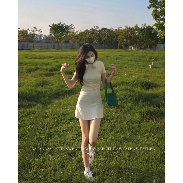 Váy Body Thun Zip Dáng A