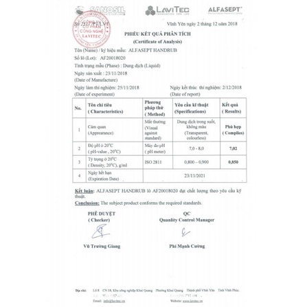 1 Thùng 12 Chai 500ml Nước Rửa Tay Sát Khuẩn Nhanh Khô ALFASEPT (Chính hãng)