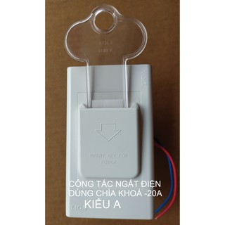 CÔNG TẮC NGẮT ĐIỆN LIOA DÙNG CHÌA KHOÁ - 20A.