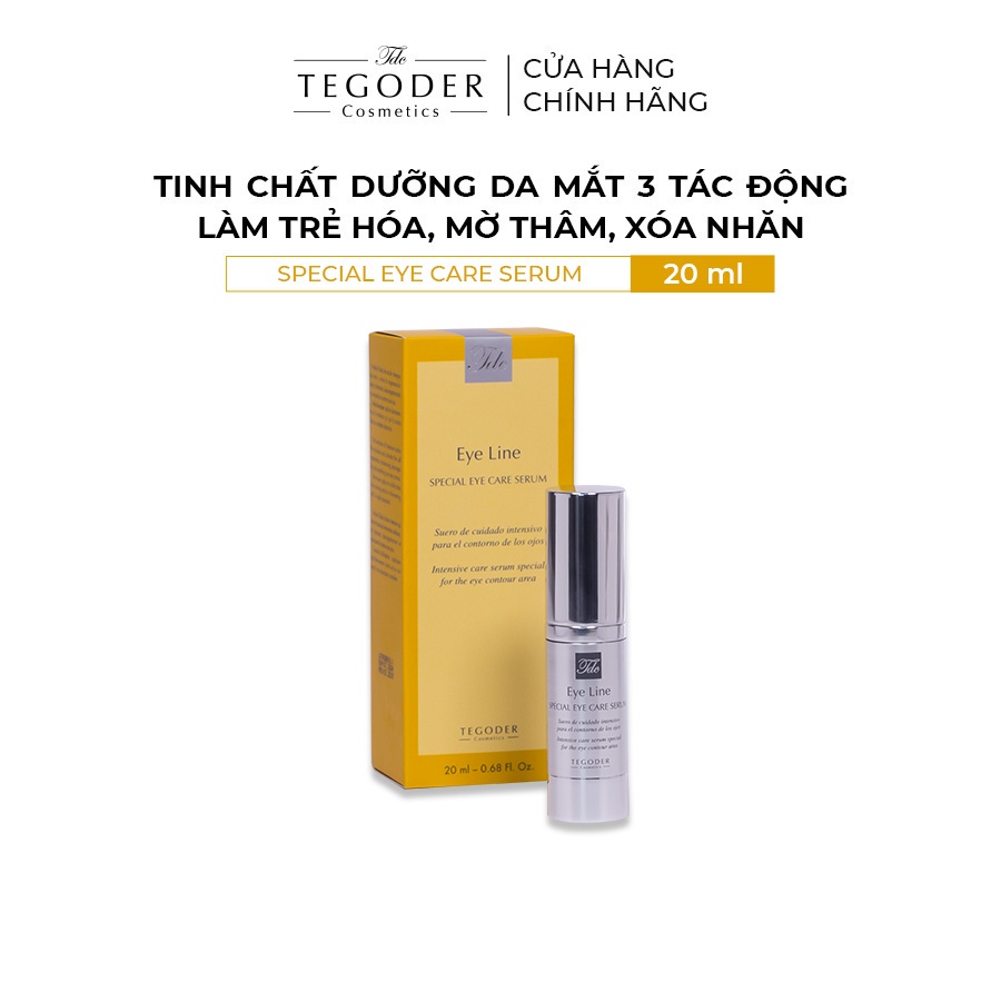 Tinh chất dưỡng da mắt 3 tác động làm trẻ hóa, mờ thâm, xóa nhăn Tegoder Eye line special eye care serum 20 ml mã 8772