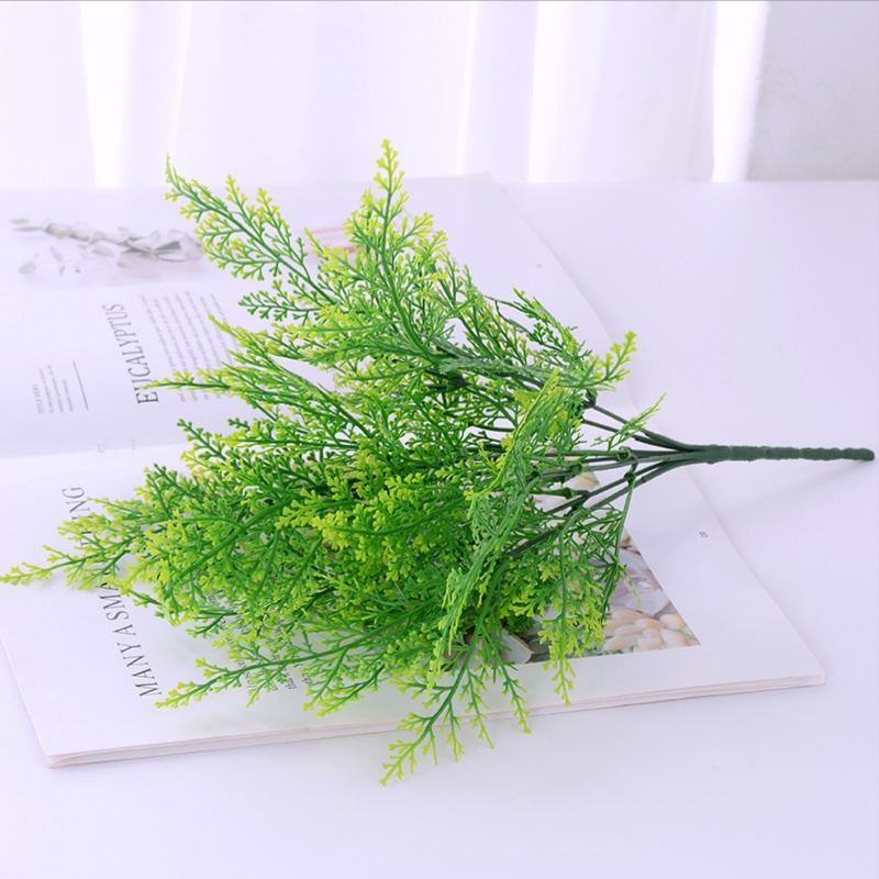 Lá Giả- Cụm Lá Dương Xỉ, Cắm Điểm 40cm 7 Nhánh Decor, Trang Trí Lọ Hoa, Làm Hoa Handmade