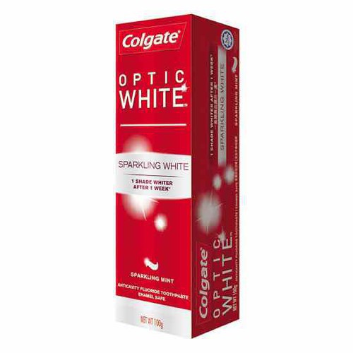COMBO 4 tuýp kem đánh răng Colgate Optic White Làm trắng và sáng răng 110gX4