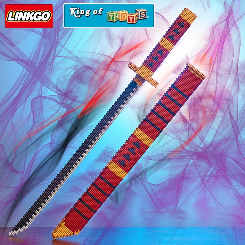 Đồ Chơi Lắp Ráp Xếp Hình LINKGO XINZ Mô Hình Thanh Kiếm Kimetsu no yaiba, Zoro One Piece - KING OF TOYS