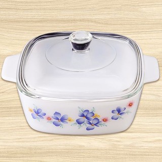 Thố cơm, canh, kho cá bông Mai, Cúc, Thủy Tinh Ngọc Opal MP USA Homeset Glasware, Thái & Mỹ