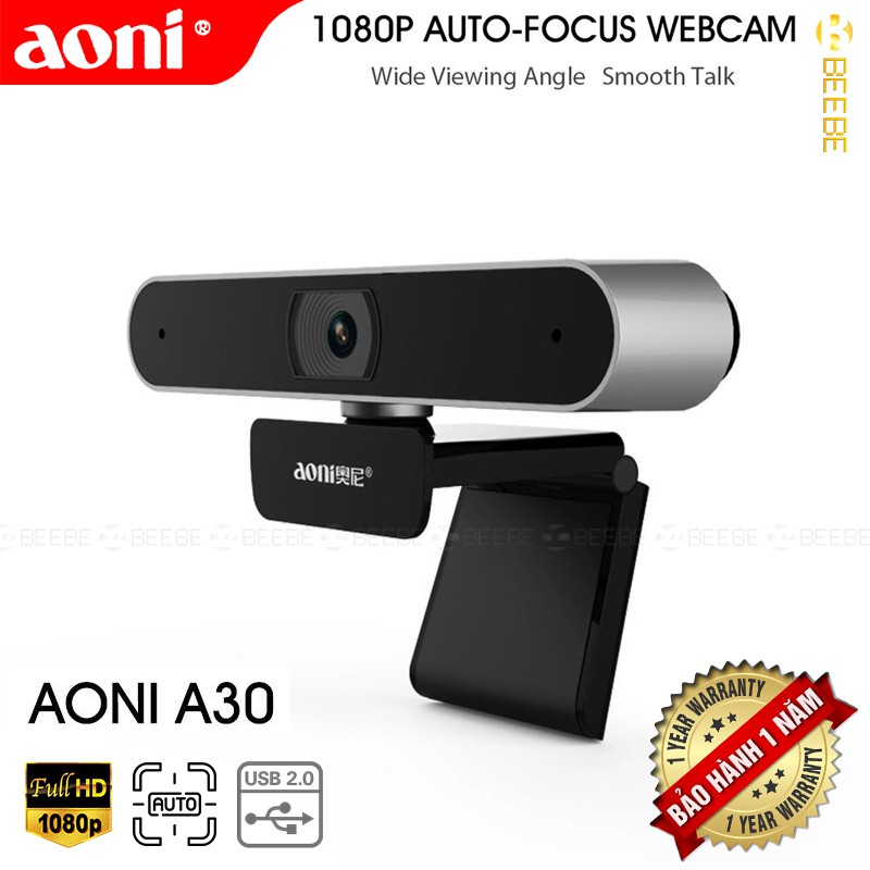 Aoni A30 - Webcam Họp Trực Tuyến Góc Rộng 92 Độ, Livestream FullHD 1080p 30fps, Lấy Nét Nhanh 0.7s | BigBuy360 - bigbuy360.vn