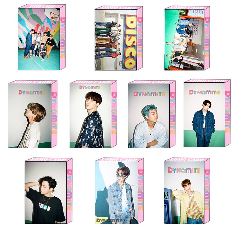 Lomo card BTS Thẻ ảnh nhóm nhạc Kpop BTS Dynamite