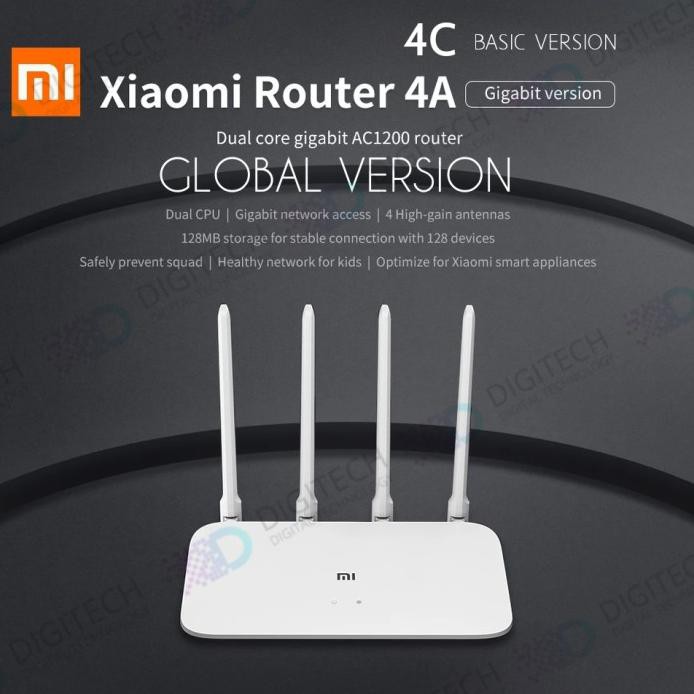 Bộ định tuyến WiFi Homecindy33 Xiaomi Mi 4A 4C phiên bản Gigabit 2.4GHz 5GHz WiFi - 4C BASIC | BigBuy360 - bigbuy360.vn
