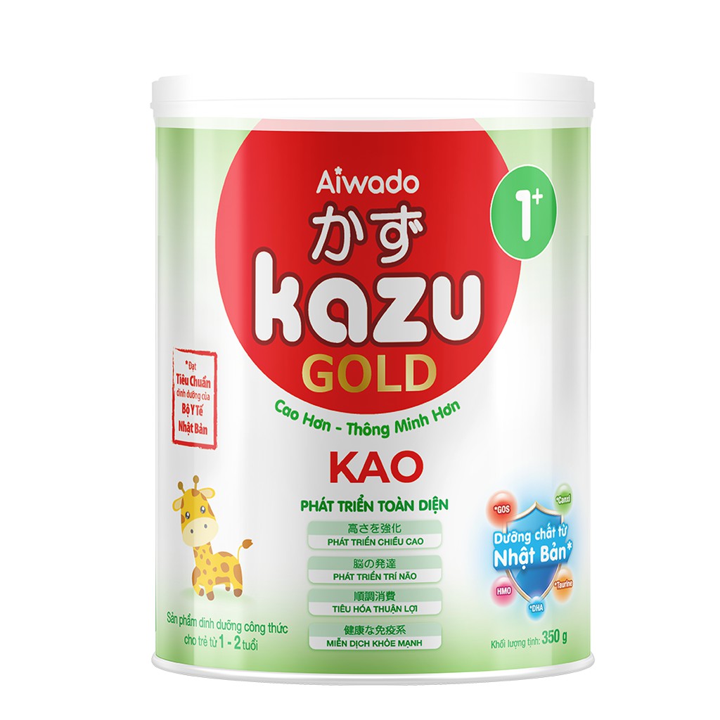 Sữa bột Aiwado KAZU KAO GOLD 1+ lon 350g