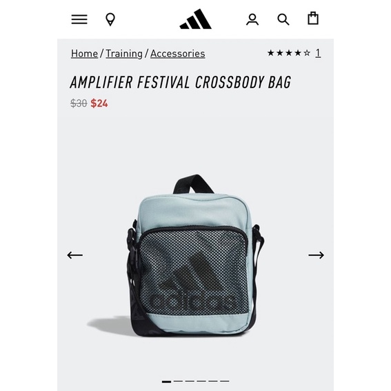Túi Adidas AMPLIFIER FESTIVAL CROSSBODY BAG của Mỹ.