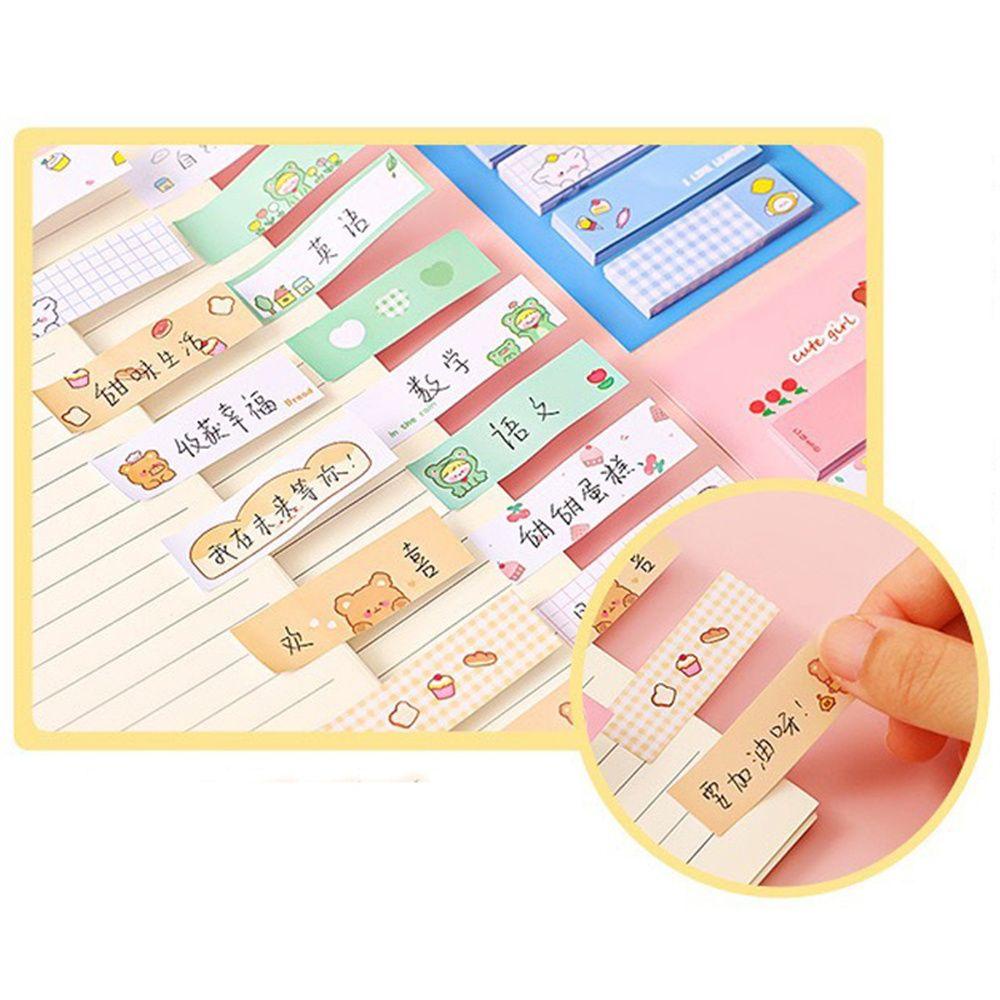 Bộ 120 Tờ Giấy Dán Ghi Chú Họa Tiết Hoạt Hình Dễ Thương