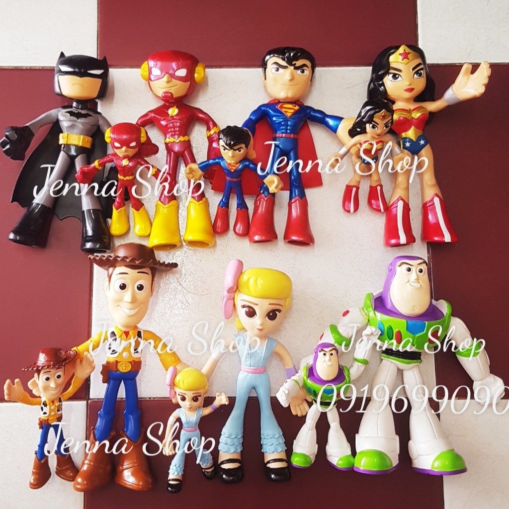 Mô hình Toy Story 4 Buzz Lightyear - Woody - Bo Peep Flextreme Bendable Figure 4 inch ~ 10cm