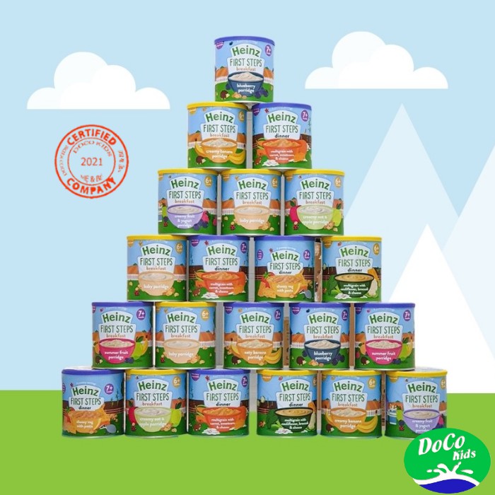 Bột ăn dặm Heinz Anh 200-240g, Nguồn dinh dưỡng quý giá cho bé từ 6 tháng