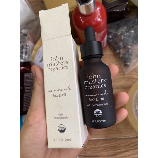 Dưỡng da mặt bằng dầu lựu 29ml John Masters Organics