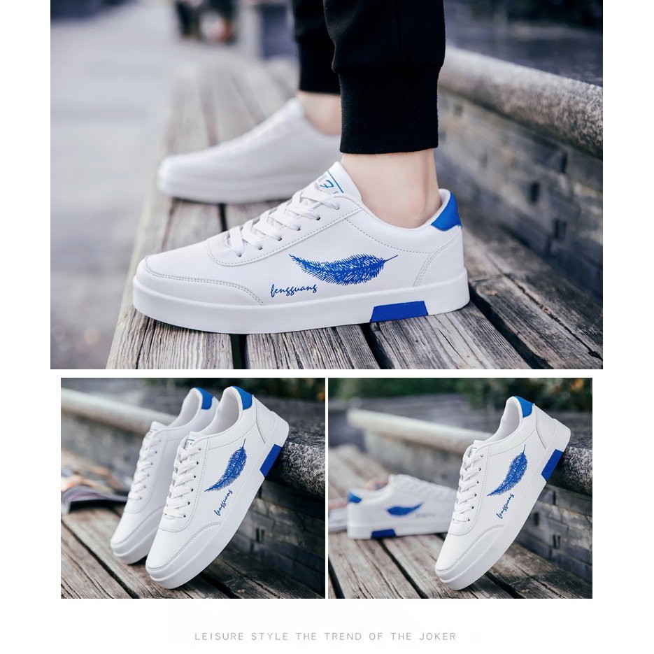 [Mã FAMAYMA2 giảm 10K đơn 50K] Giày thể thao nam in họa tiết lông vũ, giày thể thao phong cách Hàn Quốc mã DV5 | BigBuy360 - bigbuy360.vn