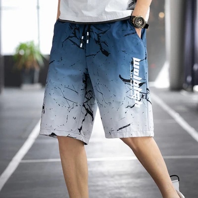 Quần Short Thể Thao Ống Rộng Phối Dây Rút Thời Trang Mùa Hè Hàng Mới Dành Cho Nam