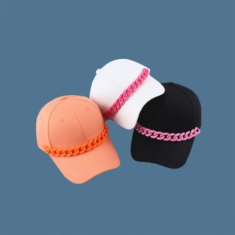 Mũ Lưỡi Trai Phối Dây Xích Phong Cách Hiphop Thời Trang