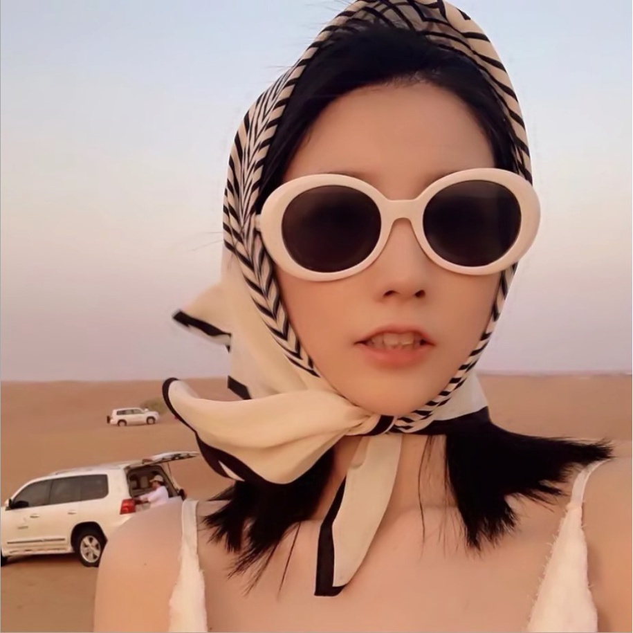 ﹉♙Khăn lụa vuông nữ 90 90x90cm turban bandana trùm đầu đẹp cao cấp làm áo yếm nhiều kiểu dáng màu trắng, đen, vàng, đỏ đ